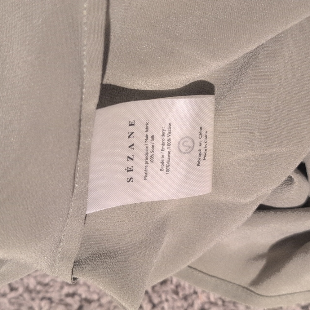 SÉZANE LUCIE 100% SILK TOP 34 / US 2 - Picture 7 of 7